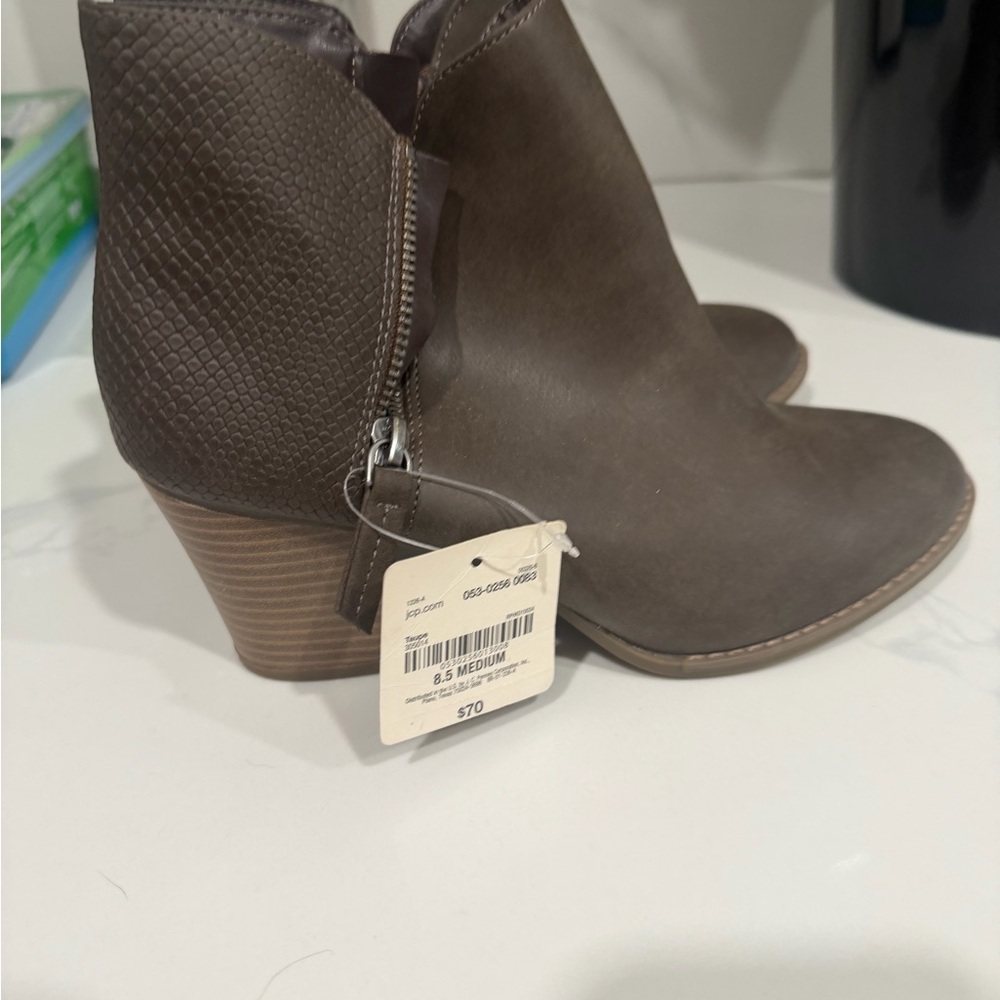 Dark Brown Ankle Booties